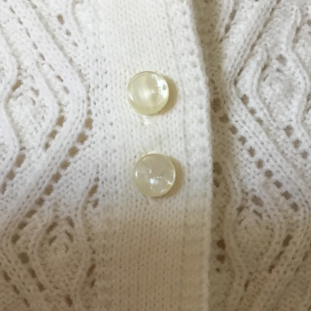 Vintage 60’s Textured Acrylic Sweater Cape Poncho - Picture 5 of 10